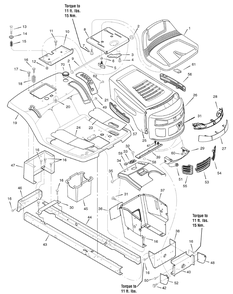 Chassis And Hood (7500772) Diagram and Parts List for 7800705-PARKLANDS 2010 Briggs and Stratton Lawn Tractor